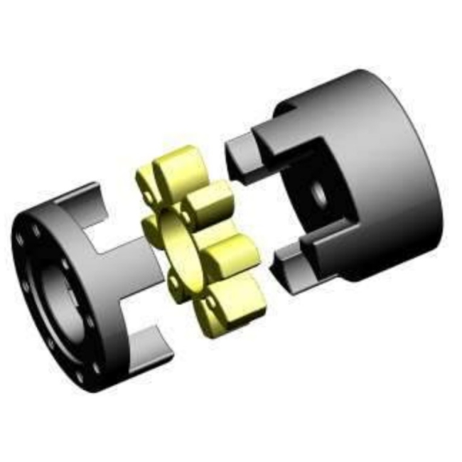 Metal Rotex Type GR / GE Flexible Shaft Coupling With PU or Rubber Spider Elastic Element Jaw Couplings Made in Vietnam