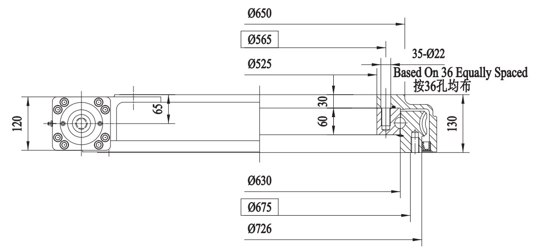 FTA Series FWA25 Planetary Gearbox Slewing Drive Tariff-Free for Aerial Lifts & Industrial Machinery Applications