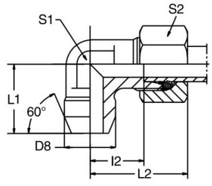 Vietnam Factory High-Pressure Cylinder Parts Quick Connect Parker Weld Elbow WAS Hydraulic Fitting JIC Tractor Supply