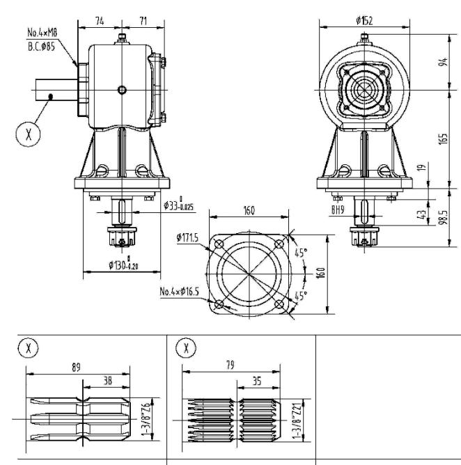 20HP Agricultural 211 Series Gearbox for Rotary Mower Tariff-Free Product