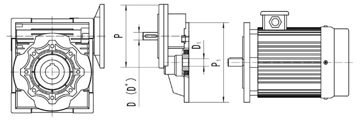 Customizable ODM Pre-Stage PC Helical Gearbox Worm Speed Reducers Power Transmission Machinery Industries Model