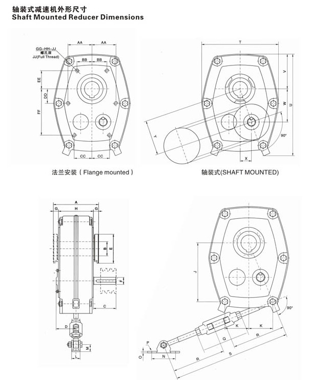 Tariff-free SMR Type Reducer Shaft Mounted Gearbox for Chain Conveyor