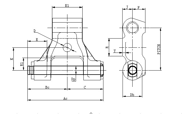667XH ISO Certified Steel Conveyor With (special) Attachments Pintle Chain Made in Vietnam