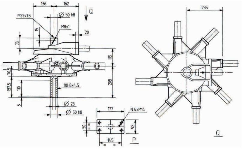 Agricultural S9 Series 540 Gearbox for Rotary Rakes Made in Vietnam