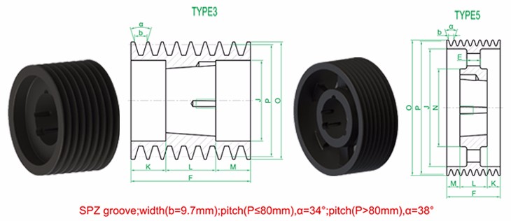 Vietnam Factory Heavy Duty Cast V-ribbed Pulley for SPZ Belt Tariff-free
