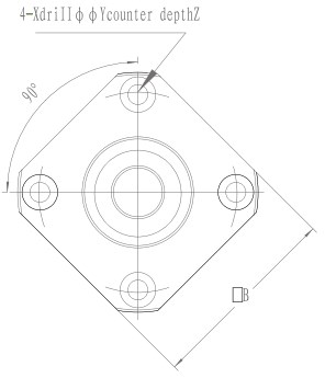 FF Series Flange Nut Mount Bracket for Ball Screw Router FF6 FF10 FF12 FF15 FF20 FF25 FF30 Made in Vietnam