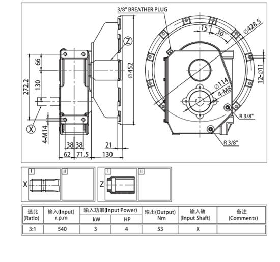 Agricultural Gearbox for Generator Tariff-free Made in Vietnam