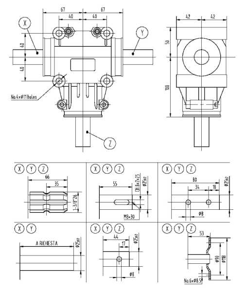 EP012 Series 11HP Agricultural Gearbox 1:1 & 1:3.25 Ratio Fertilizer Spreader Made in Vietnam for Machinery Farm Industry