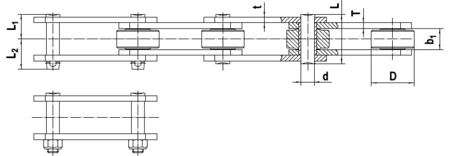 Tariff-free Professional Cheap Step Pin Type and Sprockets Palm Oil Chains With Straight Plate Made in Vietnam