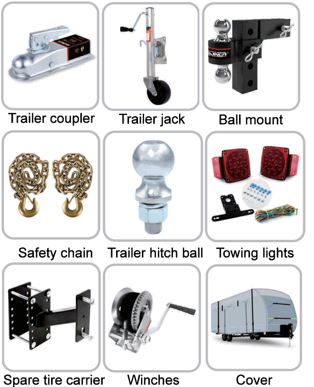 1BJY-HB-05 2000LBS Capacity Adjustable Drop Hitch Ball for Trailers with 1-5/16 Shank Length New Condition Tariff-Free