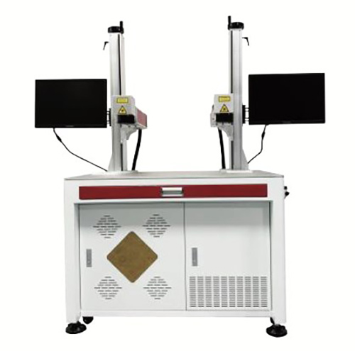 Air Cooling Double Head Fiber Laser Marker Machine Vietnam Factory