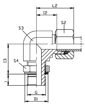 Vietnam Factory Low Price Adjustable Lock Nut Elbow-WEE-R Fitting for Hydraulic Cylinder Parts Tariff-free