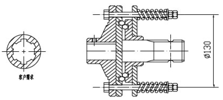 Vietnam PTO Shaft Parts ED.K Series Eastern European Stand Clutch for Agricultural Machines With Friction Disc Tariff-free