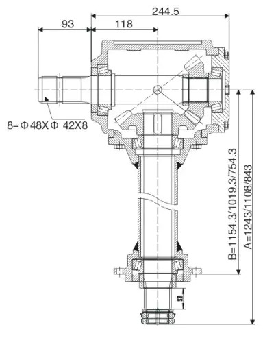 EP20100.131.00 Rotary Tiller Cultivator Gearbox for Agricultural Made in Vietnam Tariff-free