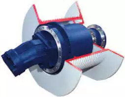 PWD Winch Drive Gearbox Replacement Brevini Riduttori Planetary Machinery Industries-Models PWD2100 PWD3150 PWD3200 PWD3300