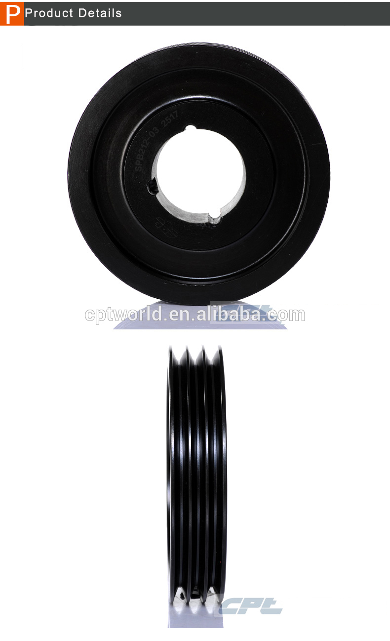 Vietnam Factory 3 Grooves Cast Iron Steel Roller Pulley Wheels Tariff-free