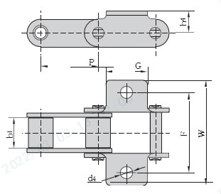 CA550 Chains 55VDK1 CA550A1F5 CA557A1F1 S77F1K1 S77F2K1 CA557K1F5 Steel Agricultural Roller Conveyor Chain Made in Vietnam