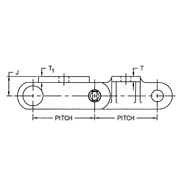 Vietnam-Made C55-K1 C77-K1 C188-K1 Tariff-Free C Type Combination Chain with K1 Attachment Transmission Chains
