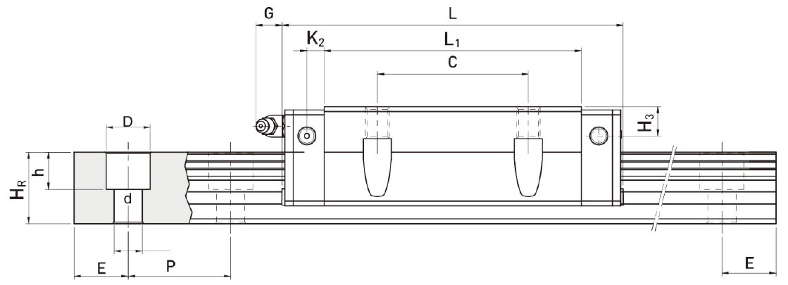 HGW-CC HGW-HC Series Guide Rail Linear Guideway for CNC Machine Tool Lathe Made in Vietnam Tariff-free