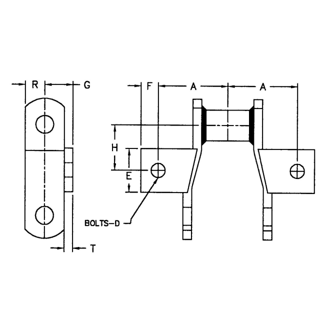 Tariff-free WH78 WH82 WH124 WH132 Welded Steel Mill Chain With H2 K1 K2 RR Attachment Made in Vietnam