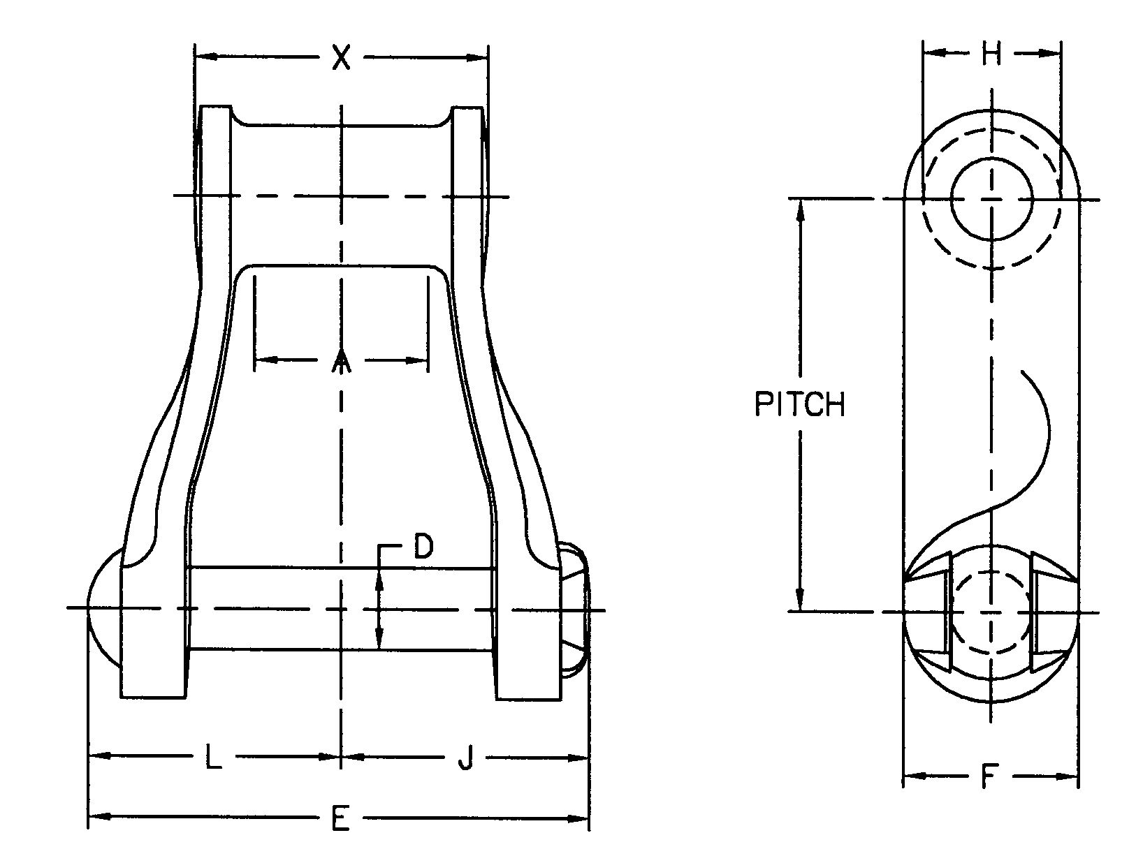 Tariff-free H60 H74 H78 H79 H82 H87 H124 H Class Mill Chain Made in Vietnam