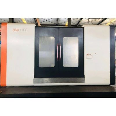 HMC1000 Lathe Vertical Horizontal Machining Center Twin Fanuc Cutter for Two Pallets Roller Linear Guideway Tariff-Free Metal