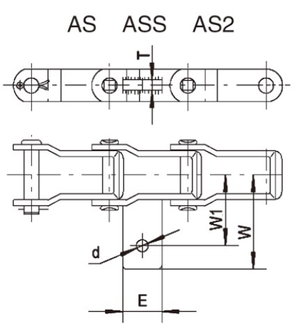 Agricultural AS ASS AS2 Attachments 662 667H 667X Steel Pintle Chain and Sprockets for Manure Spreader Made in Vietnam