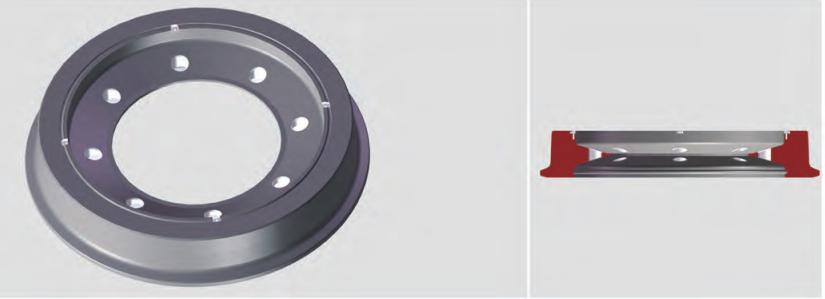B7T Resilient Wheel for Tram Light Rail Transit Modern Transportation of Standard MWTS511-2013-660 Tariff-free