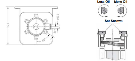 Vietnam Electric / Rotating Drive Piston Oil Lubrication Pump for MAS-CHIO TRO-TTER 125 Round Baler Replacement of 10138503/AZU