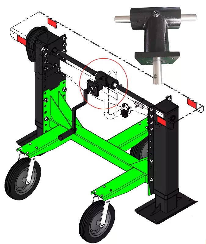 Stabilizer Parking Support Gear Reducer Gearbox for RV and Camper Trailer Bracket Trucking Balance Vietnam Manufactory