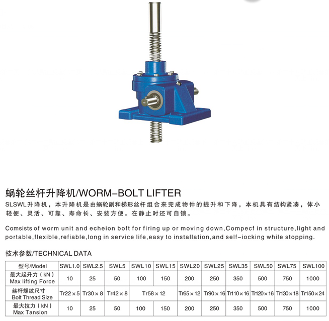 Tariff-free SWL Screw Jack for Lift System 180 Ratio Reduction Gearbox Shaft Mount Reducer Bevel Helical Gear Unit