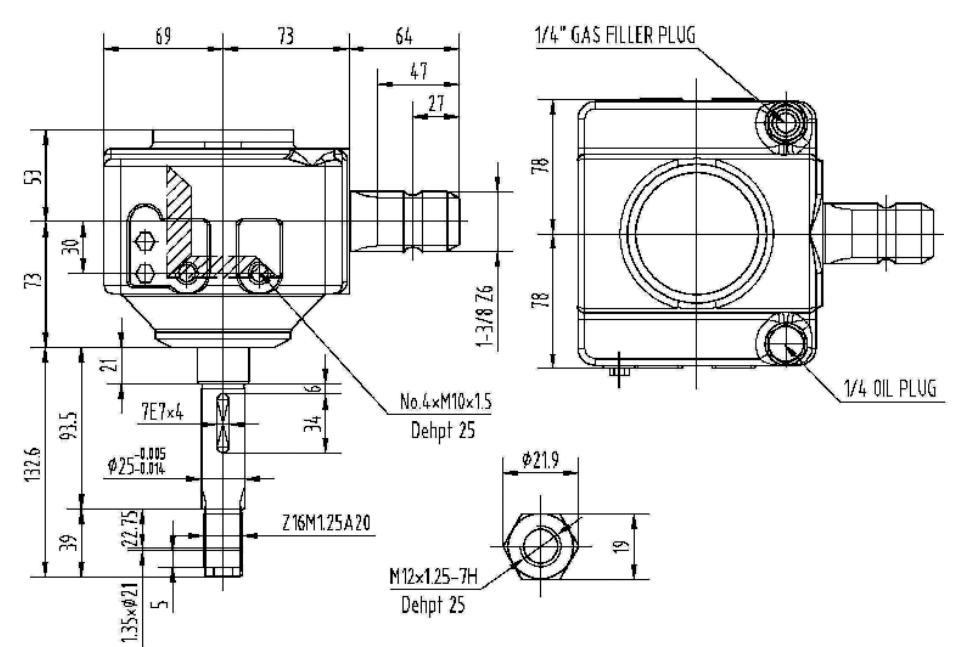 TM611 Series Agricultural Gearboxes Made in Vietnam for Shredder Machinery in the Farm Industry