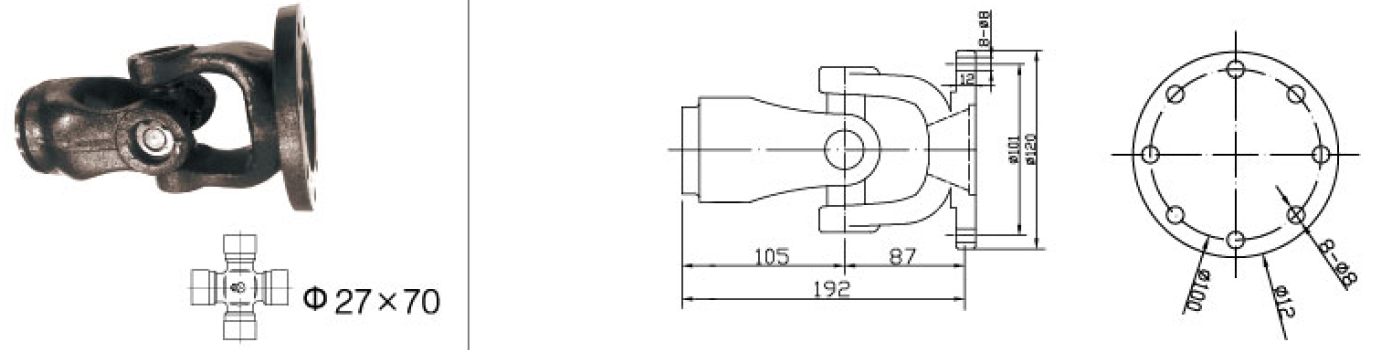 Vietnam  Good Quality Customized Pto Drive Part C19 Single Shaft Coupling for Sale Tariff-free
