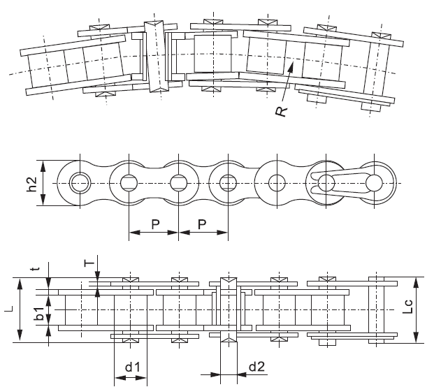 Tariff-free SS40SB Stainless Side Bow Chain  Made in Vietnam