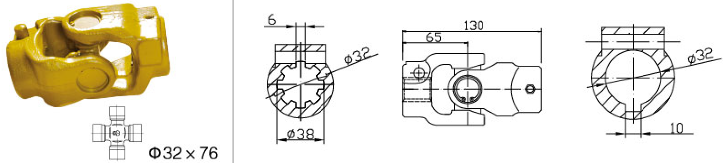Vietnam  Good Quality Customized Pto Drive Part C24 Single Shaft Coupling for Sale Tariff-free