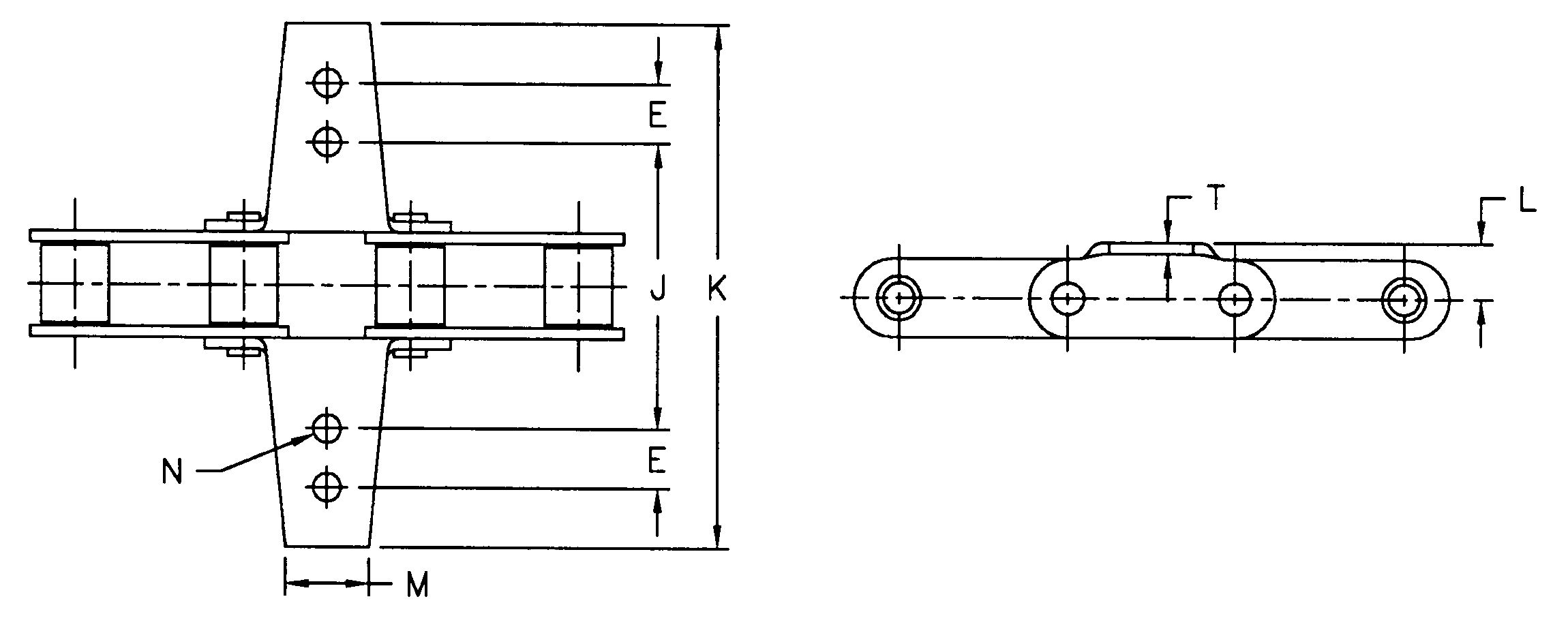 CA620-K12 Tariff-Free Agricultural Steel Conveyor Chains High Tensile Strength Industrial Farm Use K12 Attachment Made Vietnam