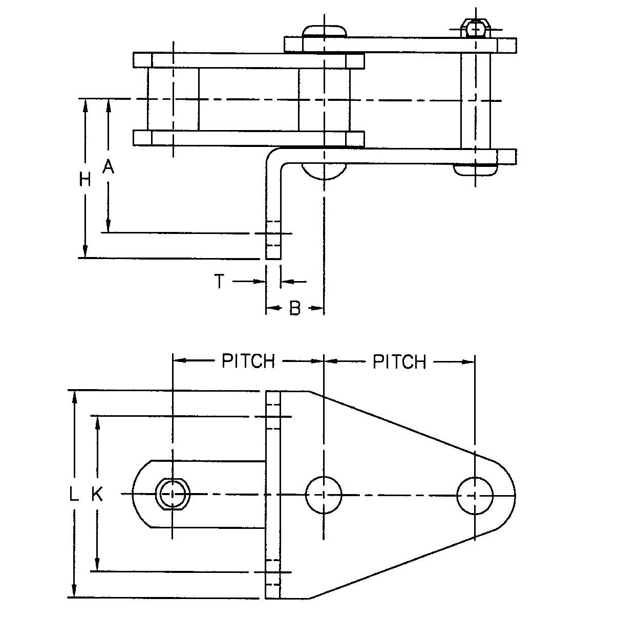 Tariff-free SS188-G19 SS102B-G19 SS Class Bushed Steel Chain With G19 Attachment Made in Vietnam