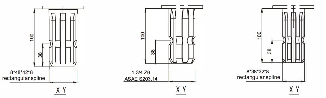 Professional Gearbox for Agricultural Machine Square Hay Rakes Round Straw Balers Tariff-free