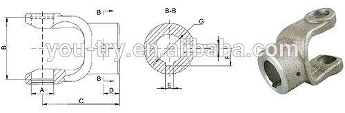 Vietnam  Wholesale Pto Spare Shaft York Made in China Tariff-free