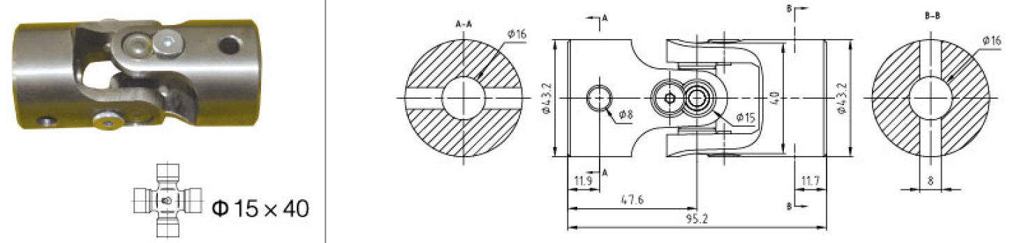 Vietnam  Good Quality Customized Pto Drive Part C6 Single Shaft Coupling for Sale Tariff-free