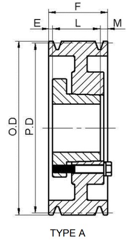 Vietnam Factory Directly Wholesale American Standard 10C Series Cast Iron QD Sheaves for C Belts Tariff-free