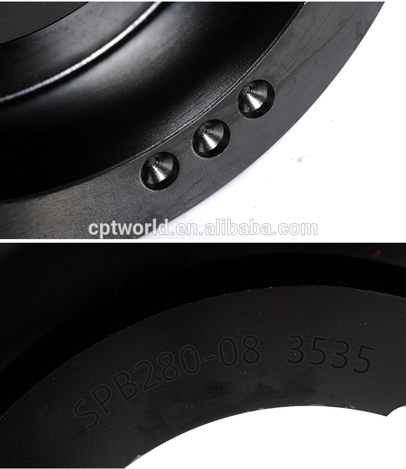 Vietnam Factory Cast Iron SPB 8 Grooves V-Belt Motor Pulley Air Compressor with OEM Customization Tariff-Free