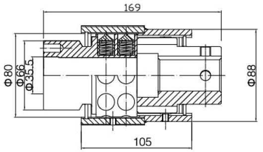 Vietnam PTO Shaft Parts ED.A Series Overload One-way Clutch for Agricultural Machines With Friction Disc Tariff-free