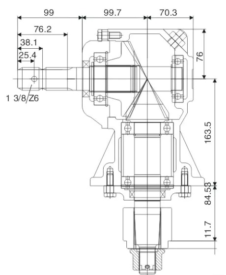 EP-55 Professional Cheap Agricultural Lawn Mower Gearbox Tariff-free Made in Vietnam