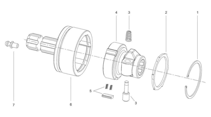Best Manufacturers RAS1 Series Overruning Clutch for PTO Shaft Tariff-free Made in Vietnam