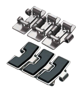 Vietnam-Made SS812/815G SS802/805G SS881G SS881TAB-G Stainless Steel Flat Chains With Rubber Top for Conveyors and Farms