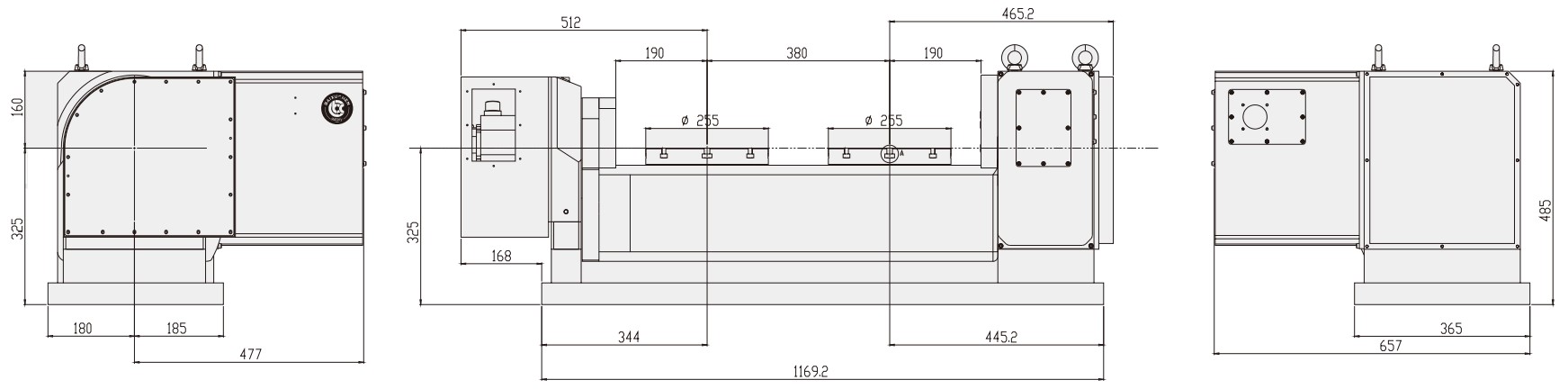 WT-S255-T2 Machine Machining Center Parts Turntable Rotary Table for CNC Machinery Tariff-free Made in Vietnam