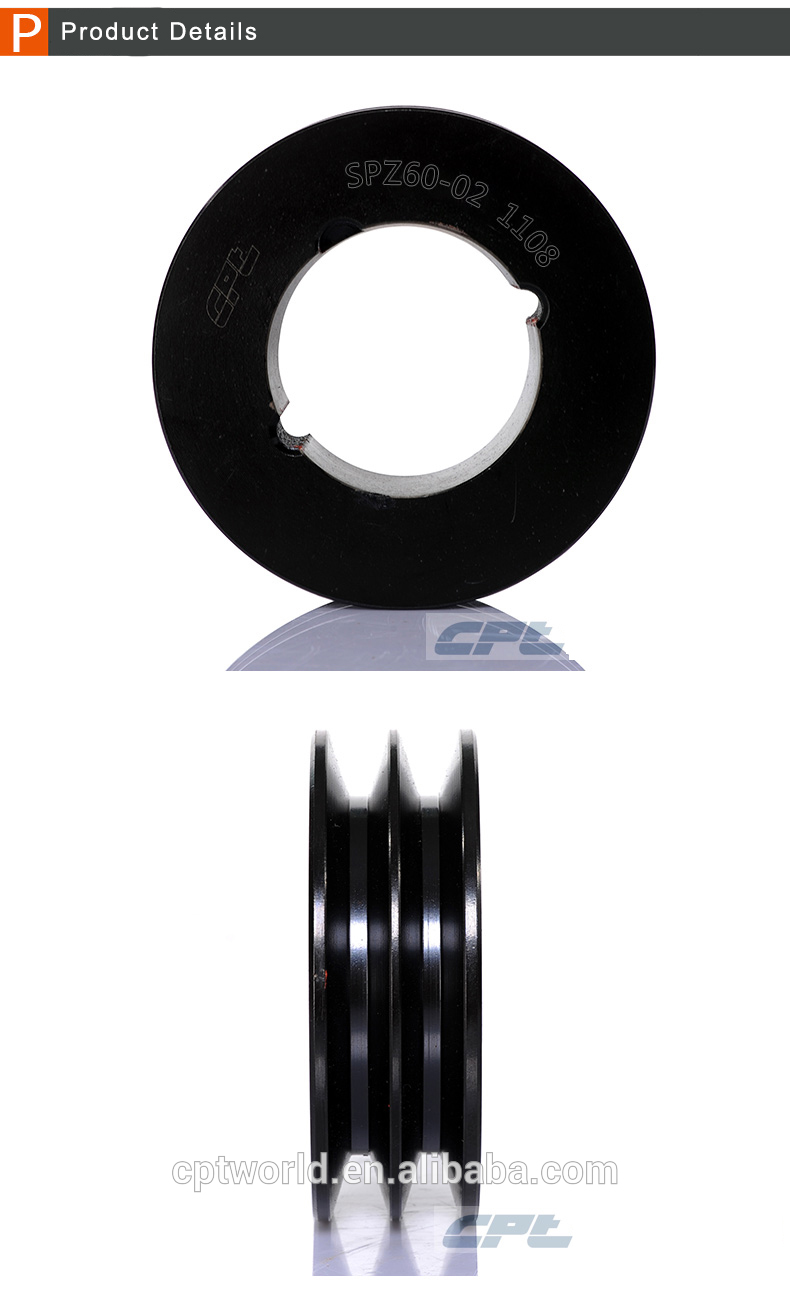 Vietnam Factory Statically Balanced Double v groove Pulley for SPZ Belt Tariff-free