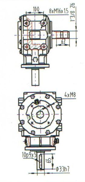 1 3 Ratio P90 Agricultural Lawn Mower Gearbox From China Made in Vietnam