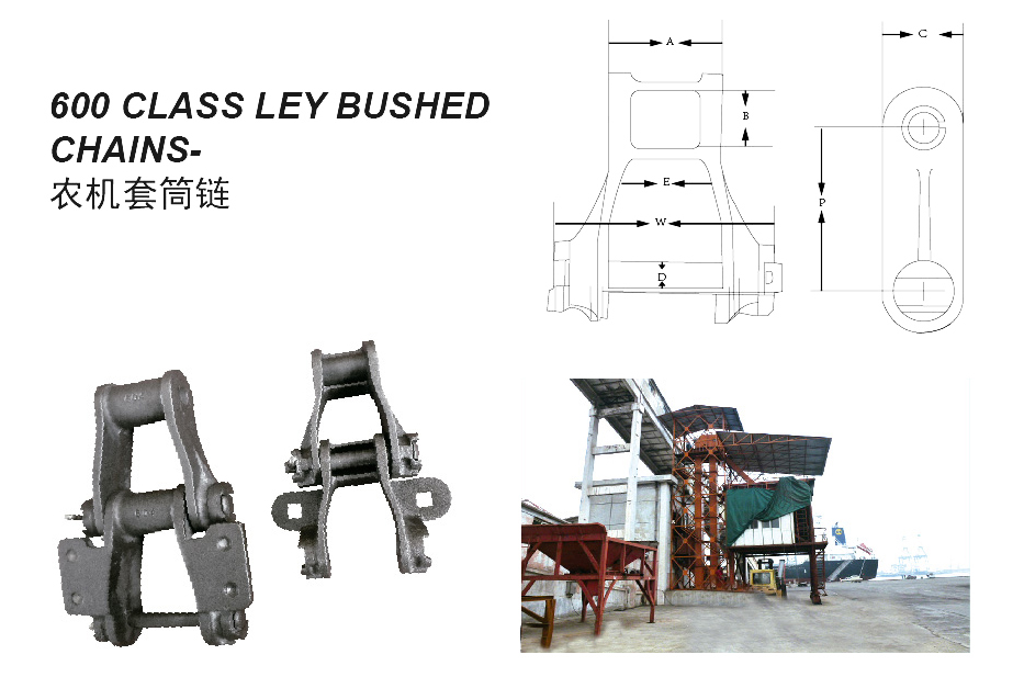 Tariff-Free Agricultural Alloy Scraper Conveyor Chain 603 604 704 600 Ley Bushed Sprockets for Conveying Made in Vietnam